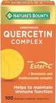 Nature's Bounty Vegetarian Quercetin Complex with Ester-C, Helps to maintain immune function, 100 Capsules