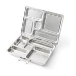PlanetBox Rover Classic Stainless Steel Bento Lunch Box with 5 Compartments for Adults and Kids (P5000N)