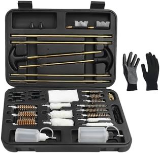 Tacsnake Universal Gun Cleaning Kit Hunting Handgun Shotgun Rifle Cleaning Kit for Guns with Travel Size Case (Plastic)