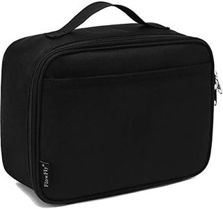 FlowFly Kids Lunch Box Insulated Soft Bag Mini Cooler Back to School Thermal Meal Tote Kit for Girls, Boys by,Black