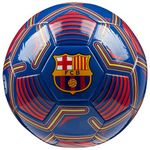 FC Barcelona Football - Soccer Ball for Adults Teenagers Kids Training Football Size 3, 4 or 5 - Barcelona Merchandise (Blue Logo, Size 3)