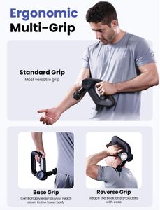 Bob and Brad D6 Pro Deep Tissue Massage Gun – 16mm Amplitude, OLED, 7 Heads