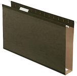 Pendaflex Extra Capacity Reinforced Hanging Folders, 2" Expansion, Legal Size, Standard Green, 25 per Box (04153X2)