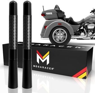 Motorcycle Antenna for Harley-Davidson 1989-2024 | 2 Pack Carbon Fiber Black | Street Glide Antenna | Road Glide Antenna Trike Ultra CVO Road King Harley Davidson Antenna | Harley Antenna Short 5 Inch