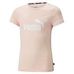 PUMA Girls No1 Logo QT T-Shirt Junior Rose Dust 9-10 Years