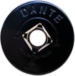 Dante FP.GV.FB Flat Black Floor Plate for Dante Globe Valve - 1/2" Threaded Mating Valve