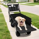 TKYZ Large Dog Stroller Cart,Foldab