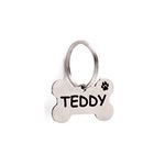 Banjara Hills Dog, Cat ID Customized Tag (Bone, 25 X 40mm) (Medium)