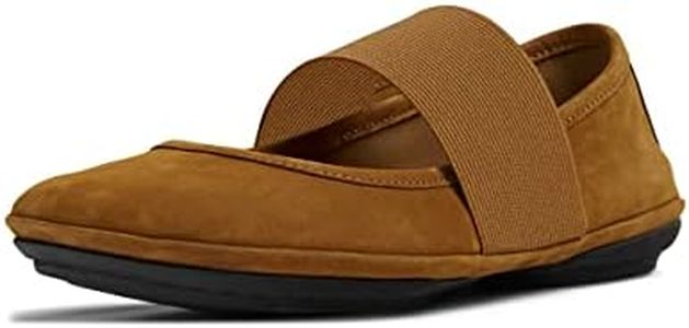 Camper Women's Right Nina-21595 Ballet Flat, Brown, 5 US