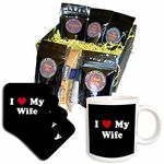 3dRose Mark Andrews ZeGear Love, I Love My Wife, Coffee Gift Baskets