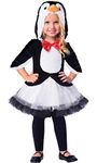 Girls Cute Black White Penguin Bird Winter Carnival World Book Day Animal Tutu Skirt Fancy Dress Costume Outfit 3-8 Years (4-6 years)