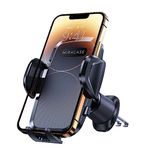 Miracase Car Phone Holder,【Ultra Stable Double Steel-Hook】 Air Vent Car Phone Mount Cradle 360°Rotation for iPhone/Samsung/Oneplus/Huawei and All 4.5"-7" Mobile Phone