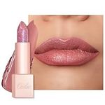 Oulac Moisturizing Pink Lipstick for Women - Tinted Lip Balm with Sparkle, Lightweight Lip Makeup, Mirror Design, Vegan & Gluten Free, PG05 Mystical