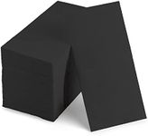 KMAKII Disposable Napkins Black Dinner Napkins Cloth Like Paper Napkins Linen-Feel Guest Towels Paper Hand Towels Hand Napkins For Bathroom,Weddings, Parties,Dinners Size 12 X 17 Inches,100 Count