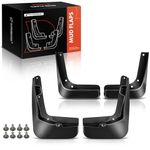 A-Premium Set of 4PCS Mud Flaps Splash Guards Mudguards Mudflaps with Hardware Kits Accessory Compatible with Ford Fusion, 2013-2018, Sedan, Black Color, Front LH RH and Rear LH RH