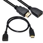 Diktmark 1m High Speed HDMI Male to Female Extension Cable HDMI Extender for fire tv Stick, Laptop/PC, LCD/LED TV, Xbox, PS3/PS4- Black