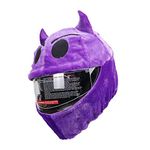 Motorcycle Helmet Cover, Funny Motorcycle Helmet Cover Sleeve, Motorbike Helmet Protective Cover for Full Face Helmets Men and Women (Devil)