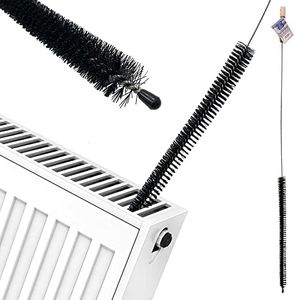 120cm Long Radiator Cleaner Brush Strong and Flexible Cleaning Radiator Brush with Wooden Handle | Slim and Long Reach Radiator Duster that Gets Trough Narrow Spaces to Remove Dust and Lint