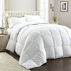 Royal Comfort Quilt Duvet Blanket 800GSM Winter Weight Ultra Warm Breathable (White, Queen)