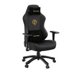 Anda Seat Phantom 3 Gaming Chair for Adults - Ergonomic Video Game Chairs, Reclining Office Computer Gamer Chair, Neck & Lumbar Back Support - Large Comfy Black Premium PVC leather Desk Chair