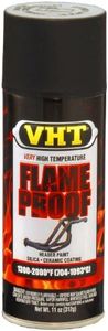 VHT Paint, Flameproof Coating, High-Temperature, Flat, Black, 11 oz., Aerosol Spray Can, Each