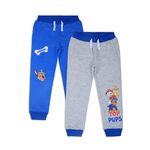 Paw Patrol Nickelodeon Chase, Marshall and Rubble Boys 2 Pack Pants for Toddler and Little Kids, Blue, 4 Years