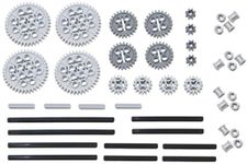 Lego 46pc Technic Gear & axle Set (Works with Mindstorms NXT EV3 Bionicles and More Lego Creations!)