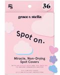 grace & stella Pimple Patches (Multishape, 36 Count) - Hydrocolloid Patches for Blemishes - Dermatologist Tested Spot Patches, Vegan Cruelty Free Skincare, Acne Patches