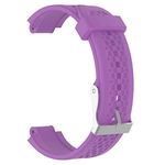 Tenlacum Silicone Replacement Wrist Band for Garmin Forerunner 25 with Tools (purple)