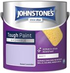 Johnstone's - Washable Paint - Sweet Lavendar - Matt Finish - Emulsion Paint - Highly Durable - Stain Resistant - Non Toxic & Low Odour - 12m2 Coverage per Litre - 2.5L