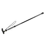 Kadimendium Foldable Walking Cane Stick Lightweight Adjustable Collapsible Durable Folding Walking Stick for Men and Women for Camping, Hiking, Hiking (Black)