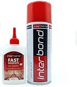 Interbond Colle Cyanoacrylate Extra Forte 100g avec Activateur et Spray d'Accélération 400ml - Colle Néoprène Rapide et Professionnelle - Super Glue Colle pour Bois, Céramique, Plastique et Tout