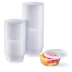 Pantry Value [48 Sets - 8 oz.] Deli Food Storage Containers with Airtight Lids