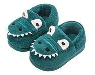 Baby Slippers for Toddler Cute Animal Cartoon Shoes Girls Boys Warm Fleece Winter Household Slippers Blue