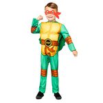 amscan 9909136 Childs Boys Officially Licensed Teenage Mutant Ninja Turtles Fancy Dress Costume 4-6 Years