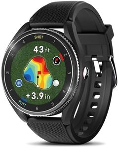 Voice Caddie T9 Premium GPS Golf Watch/Slope Mode/Color Touchscreen/Course View/Green Undulation/Swing Tempo/Auto Score Record /40K Courses