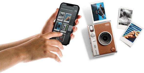 Instax Mini EVO Hybrid Instant Camera – Brown