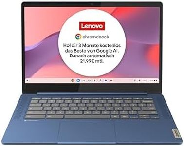 Lenovo Chromebook IdeaPad Slim 3 | 14" Full HD Display | MediaTek Kompanio 520 | 4GB RAM | 64GB SSD | ARM Mali-G52 Grafik | Chrome OS | QWERTZ | blau