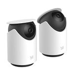 YI Security Camera System, 2PCS Home Camera,1080P Pan/Tilt/Zoom WiFi Dome Camera with Cruise Monitoring, Lens Privacy Mask, Abnormal Sound Detection, Cloud and Local Storage Support