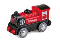 Hape Wooden Railway Battery Powered Engine No. 1 Kid's Train Set