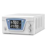 Wanptek KPS6020D 60V 20A 1200W, Bench Power Supply with Accurate Encoder Adjustment Knobs, Adjustable Regulated Switching Benchtop Power Supply with Output Switch & Short Circuit Alarm