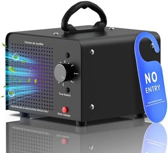 PROGRACE Ozone Machine Odor Removal - Ozone Generator 60,000mg/h Ozone Odor Eliminator Up to 4000 Sq Ft for Car, Home, Smoke, Pet Room, Basement Odor High Capacity Ozone Air Purifier (Black)