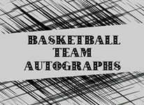 Basketball Team Autographs: Blank Unlined Memory Book