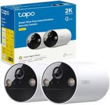 Tapo 2K Smart Security Camera Outdoor Wireless, Battery-Powered,Rechargeable, 100% Wire-Free, Indoor-Outdoor Use, Maintenance-Free, Full-Color night view,Two-Way Audio, IP65 Weatherproof C410(2-pack)