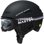 OutdoorMaster Ski Helmet Set,ELK MIPS Ski Helmet with OTG Ski Goggles - MIPS Snowboard Helmet Set for Men, Women & Youth