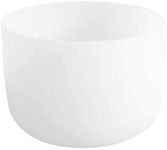 ENERGYSOUND 432 Hz Perfect Pitch F Heart Chakra Frosted Quartz Crystal Singing Bowl 10 inch (25 cm) mallet & O-ring included