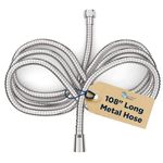 HammerHead Showers® All Metal 9 ft Shower Hose Extra Long - Chrome – 108” Shower Hose Attachment for Shower Head – Extra Long Shower Hose for Hand Held Shower Head with Long Hose