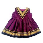 Charul's Traditional Ethnic Resham Cotthon Khan Dress for Girl (6-12 Months, Pink-6Mth)