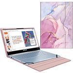 Fintie Sleeve Case for 14" ASUS Chromebook Flip C433TA / ASUS Chromebook C425 / Lenovo Yoga Slim 7 14IIL05 / Dell Latitude 7410 7420 - Premium PU Leather Portfolio Book Cover, Dreamy Marble