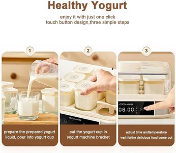 Automatic Digital Yogurt Maker – 9 Glass Jars, Easy Control